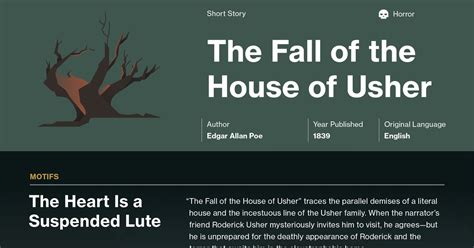 fall usher house|fall house of usher summary.